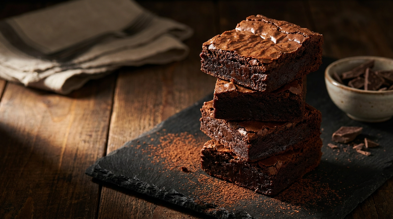 Wilgotne brownie z czekolady deserowej 54%