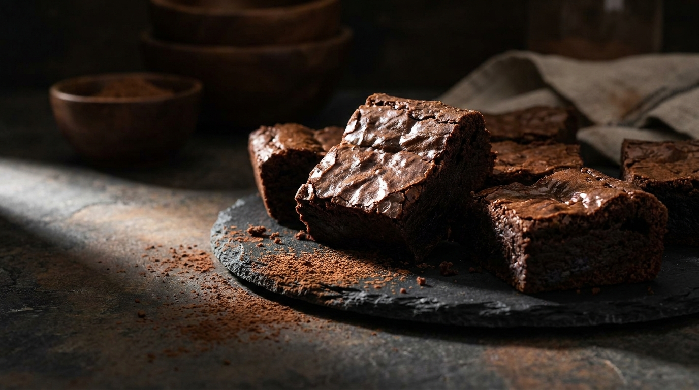 Intensywne brownie z czekolady 72% z chrupiącą skórką